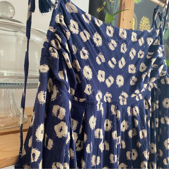 Free People Blue Indigo Combo Molly Floral Tunic S - Picture 9 of 15